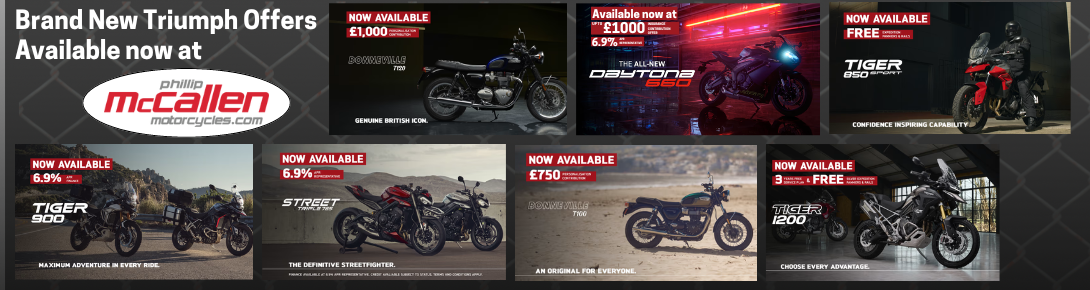 Unmissable Triumph Motorcycle Offers for 2024!