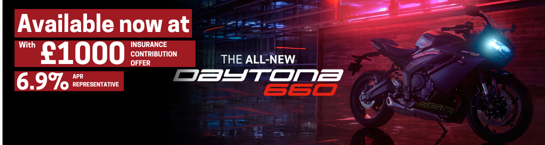 Game On! The New Daytona 660 Is Ready to Take on the Road – Now with £1,000 Insurance Contribution!