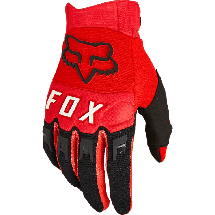 Fox Dirtpaw Gloves Fluorescent Red Phillip McCallen Motorcycles