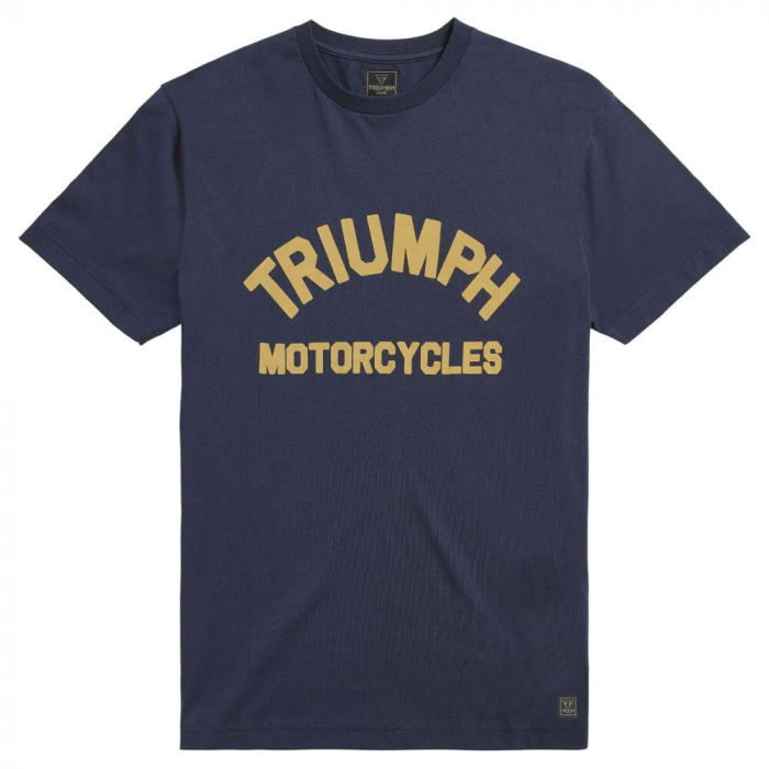 Triumph Burnham Tee T-Shirt - Black Iris - Phillip McCallen Motorcycles